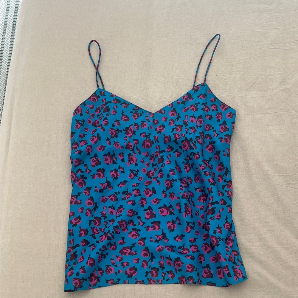 PAIGE Blue and Pink Floral Camisole